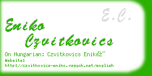 eniko czvitkovics business card